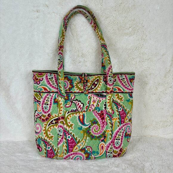 Vera Bradley Quilted Tutti Frutti Print Tote Bag Retired - Picture 1 of 7